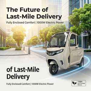 Véhicule utilitaire électrique à trois roues fermé Yisu compact fabriqué en Chine, 60V, faible vitesse, <span class=keywords><strong>pour</strong></span> trajets domicile-travail, 1500W, capacité de charge 200kg - Product Image 4