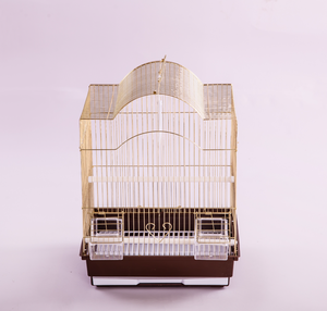 Kangdarpet toptan açık uygun altın kaplama katlanabilir kuş üreme kafesi papağan kanarya - Product Image 3