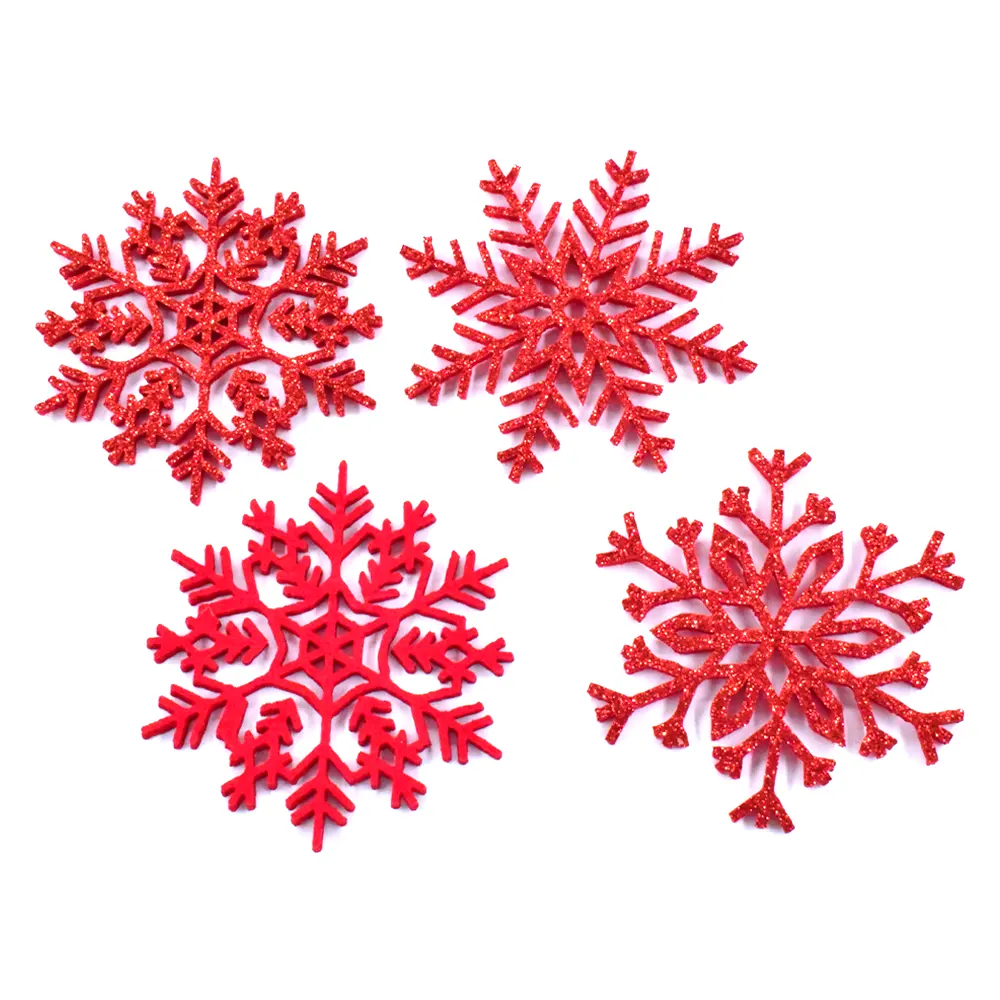 Personalizzabile feltro natale fiocco di neve ornamenti appesi per la decorazione di natale