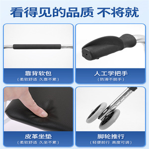 รถช่วยเดินแบบมีที่นั่งพับได้ Zhongxinkang ทำจากสแตนเลส สำหรับผู้สูงอายุและผู้พิการ ใช้สำหรับการฟื้นฟูสมรรถภาพ - Product Image 5