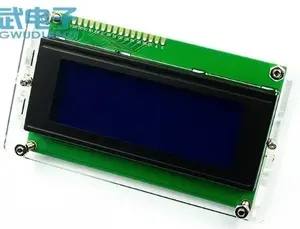 LCD2004 + I2C 2004 20x4 2004A écran bleu/vert HD44780 caractère LCD /w IIC/I2C Module adaptateur d'interface série pour <span class=keywords><strong>Arduino</strong></span> - Product Image 2