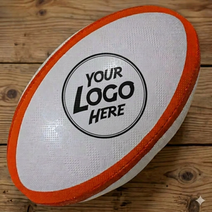 Official Size & <b>Weight</b> Size 5 Most Durable Rubber Synthetic 100% Customized Logo Pro Match Rugby <b>Ball</b> at Wholesale Price - Product Image 1