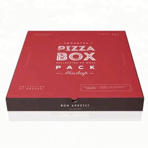 กล่องบรรจุภัณฑ์พิซซ่ารีไซเคิลรักษ์โลก พร้อมพิมพ์ลาย UV/ปั๊มร้อนตามสั่ง ช่วยรักษาความสดของพิซซ่า มีหลายขนาดให้เลือก - Product Image 1