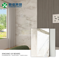 Panneaux muraux décoratifs intérieurs modernes en PVC effet marbre, très brillants, ignifuges, imperméables et résistants à l'humidité, fabriqués en Chine – Vente chaude