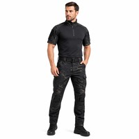 2027 Ensembles d'uniformes tactiques pour hommes, style Frogman, comprenant pantalon tactique, veste et chemise unie, pour l'entraînement sportif en extérieur, tenues de camouflage