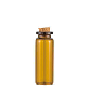 Flacon échantillon de parfum miniature en verre ambré transparent avec bouchon en bois, 2 ml, 3 ml, 4 ml, 5 ml, 6 ml, 7 ml, 8 ml, 9 ml, 10 ml - Product Image 3