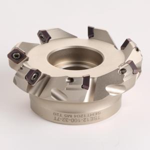 Inserto per fresatura in carburo di tungsteno CNC SEKT1204 utensili per fresatura ad alta efficienza 7-flauti <span class=keywords><strong>TSE</strong></span> 45 ° fresa frontale - Product Image 1