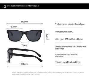 In stock fashion polarized UV protection sun glasses comfortable <b>large</b> <b>frame</b> high quality suitable for fishing and driving - Product Image 6