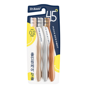 Cepillo de Dientes Dr.Baek Forma de S, Cerdas Suaves de PBT de 0.12mm, Manual para Adultos, Paquete de 3 - Product Image 5