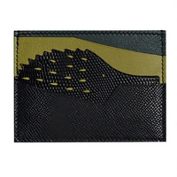 Portefeuille de poche en cuir ultra fin Eposm, design original, en cuir de vachette, porte-cartes court