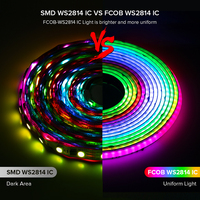 BTF-Lighting FCOB SPI RGBW IC Bande LED WS2814 Adressable 784 LED DC24V Couleur Rêve RGBW Flexible COB Bande Numérique Pixel LED