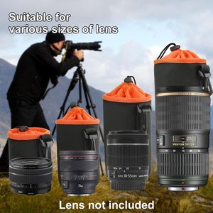 กระเป๋าใส่เลนส์กล้องนีโอพรีนกันกระแทกหนาพร้อมเชือกปรับได้สำหรับกล้องดิจิตอลนิคอน โซนี่ เอสแอลอาร์ ดีเอสแอลอาร์ - Product Image 6