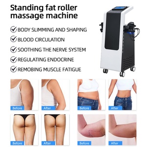 2 Handle Vibration Roller Massage Therapy Body Slimming Vibration <b>Massager</b> Standing Fat Cellulite <b>Massager</b> <b>Machine</b> - Product Image 5