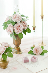 Juego <span class=keywords><strong>de</strong></span> Cajas <span class=keywords><strong>de</strong></span> Flores Artificiales, 25 Piezas <span class=keywords><strong>de</strong></span> Rosas Desnudas <span class=keywords><strong>de</strong></span> Aspecto Realista con Tallo para Centros <span class=keywords><strong>de</strong></span> Mesa <span class=keywords><strong>de</strong></span> Boda <span class=keywords><strong>y</strong></span> Decoraciones <span class=keywords><strong>de</strong></span> Mesa - Product Image 2