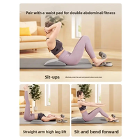 Equipo de Fitness para el Hogar, Asistente para Abdominales con Soporte para Teléfono, Dispositivo Fijo para Pies para Ejercicios Abdominales y Musculares