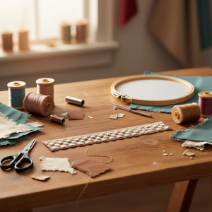 Cinturini in pizzo Ilan 4,5 cm x 0,5 m + colore per decorazioni artigianali - Product Image 2