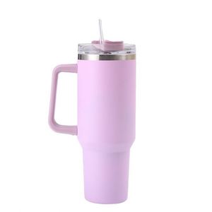 40oz H1.0 <b>Handle</b> Car <b>Travel</b> Tumbler Insulated <b>Mug</b> Lid Straw Non-Slip Base OEM ODM Custom Design - Product Image 3