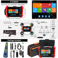 Testeur de caméra CCTV Rsrteng H20, moniteur de caméra IP 8K, câble Hi-POE POE++, outils réseau WiFi, traceur de câbles IPC