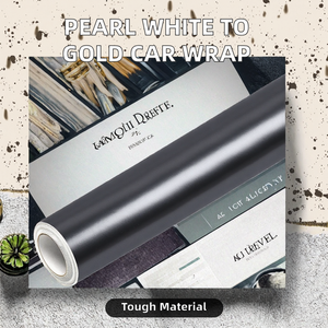 Leidu PPF DIY Film de protection pour voiture, moto, téléphone portable, accessoire, vinyle PVC auto-adhésif, couleur or blanc nacré changeante, résistant aux UV, garantie 2 ans - Product Image 2