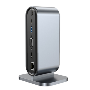 Hub <span class=keywords><strong>USB</strong></span>-<span class=keywords><strong>C</strong></span> multifonction 12 en 1, station d'accueil Type-<span class=keywords><strong>C</strong></span>, HDTV+VGA+RJ45(100Mbps)+USB3.0*4+<span class=keywords><strong>SD</strong></span>, adaptateur de hub <span class=keywords><strong>USB</strong></span> Type-<span class=keywords><strong>C</strong></span> pour ordinateur portable - Product Image 6