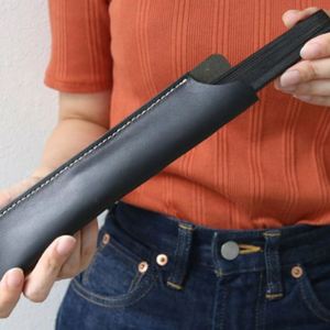 Wholesale Durable Customizable <b>Pocket</b> Hand <b>Fan</b> Bag for Promotional Use Elegant Pu Leather Simple Design - Product Image 6