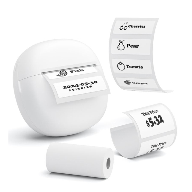 Inkless BT Connection Mini Thermal Label Printer Handheld Blue-tooth Pocket Printer for Mobile Phone IOS Android Home Use