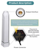 Instrument Darsonvals 7 en 1 machine faciale haute fréquence traitement de la peau portable tache de rousseur réduire baguette magique