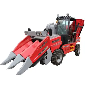 Factory provide Self-propelled type 50HP 2 rows maize harvesting machine/corn harvester