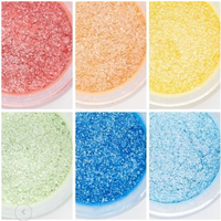 Ensemble de paillettes comestibles de 30 couleurs emballant des pigments de perles pour la poudre métallique de titane enduit de mica de nature de boisson