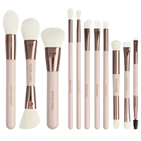 Nouvel Arrivage – Ensemble de Pinceaux de Maquillage Professionnels Personnalisables (11 ou 5 pièces) avec Logo Personnalisé – Pinceaux de Luxe pour Poudre, Anti-cernes et Sourcils