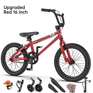Petit Vélo <span class=keywords><strong>BMX</strong></span> 20 Pouces Monovitesse avec Potence d'Entraînement Américaine pour la Pratique du Freestyle, l'Entraînement aux Sauts Urbains en Hiver, Europe États-Unis - Product Image 3