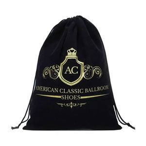 Sac en velours noir personnalisé 7x9cm avec impression croix dorée pour bijoux catholiques, chapelets et bracelets – Fournisseur direct usine - Product Image 5