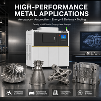 Imprimante 3D en métal 400*350*450mm, machine de fusion laser sélective SLM, laser à fibre 500W, qualité industrielle