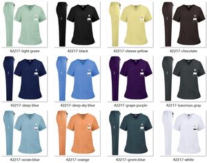 Trajes Unisex de Dos Piezas con 6% de Spandex, Modelo 42217, Personalizados, Cuello en V, Uniformes Médicos Profesionales - Product Image 5