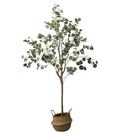 60 bis 180cm künstliche Pflanzen für die Dekoration Topfs imulation Eukalyptus baum Topf boden Grün Faux Bonsai Pflanzen Ornamente