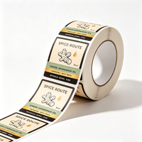 Autocollants pour étiquettes cosmétiques TEDDY, vinyle BOPP, feuille d'or, étiquettes pour cosmétiques, parfums, flacons en verre