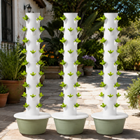 Système hydroponique vertical à 9 niveaux pour légumes, herbes et fraises, design gain de place