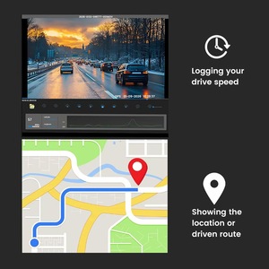 กล้องติดรถยนต์หน้าจอ LCD 3 นิ้ว ควบคุมผ่านแอพ รองรับ wifi gps tracking บันทึกสองช่องทาง รองรับ g-sensor - Product Image 5