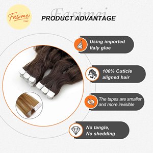 Extensiones de Cabello Natural Virgen 100% con Cinta Adhesiva Mini, Color y Longitud Personalizables, Muy Invisibles, Duran Más de 1 Año - Product Image 6