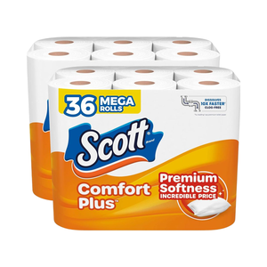 ورق تواليت سكوت كومفورتبلس ذو 2 طبقة 36 ميجا رولز لكل لفة للصرف الصحي آمن وقابلية قراءة أفضل لمحرك البحث - Product Image 1