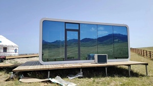 Cabine Apple 20 pieds 40 pieds Petite maison moderne préfabriquée Conteneur extensible populaire Bureau mobile Pod pour l'extérieur, le travail et la vie - Product Image 4