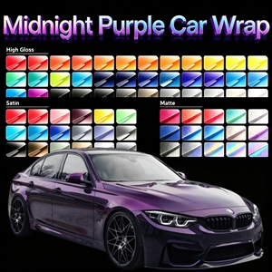 Vinilo para Autos Color Morado Medianoche Metálico Satinado, Removible, Sin Residuos de Pegamento, para Carrocería de SUV - Product Image 1