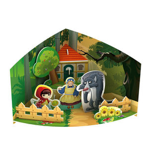 Puzzle de conte de fées 3D pour petites filles, en papier, bricolage, assorti, 19 pièces - Product Image 4