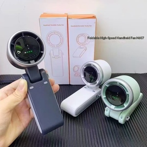 <span class=keywords><strong>Ventilateur</strong></span> portable à main en promotion, rechargeable par USB, pliable, à suspendre au cou, avec écran LED, 3 vitesses, pour la maison, le bureau et l'extérieur - Product Image 2