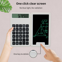 Tablette à écrire LCD bloc-notes avec calculatrice avec bloc-notes tablette bureau d'affaires étudiant petite calculatrice