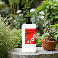Kit de shampooing végétal pour animaux de compagnie, écologique, 3 étapes A B C, 4L, pour chiens, chats et lapins