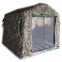 Abri d'urgence gonflable en PVC quatre saisons pour situations de catastrophe, tente de secours imperméable à montage rapide pour l'aide humanitaire