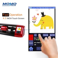 MOMOTECH A3 Mini Plotter de corte de vinilo de escritorio con disco U Contion HTV Plotter de corte con software Signmaster