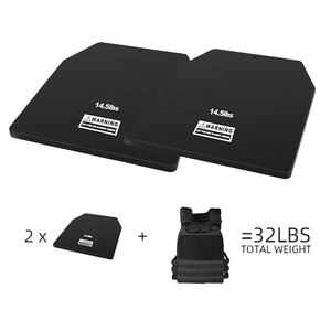 Plaques de <span class=keywords><strong>gilet</strong></span> de <span class=keywords><strong>poids</strong></span> pour l'entraînement de force en cours d'exécution 2x14.5 LB Plaques - Product Image 5