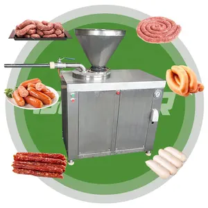 Hydraulic Commercial Electric Fully Automated Meat Stuffing Fill Make Sausage Enema Machine for South Africa